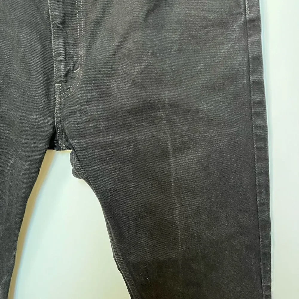 Levi’s 505 Jeans Straight Leg Black Wash Denim Men’s size 38 x 32